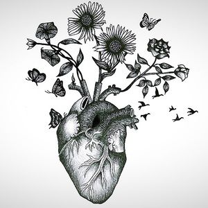 One-of-a-Kind!!! Original Artwork “Blooming Heart”